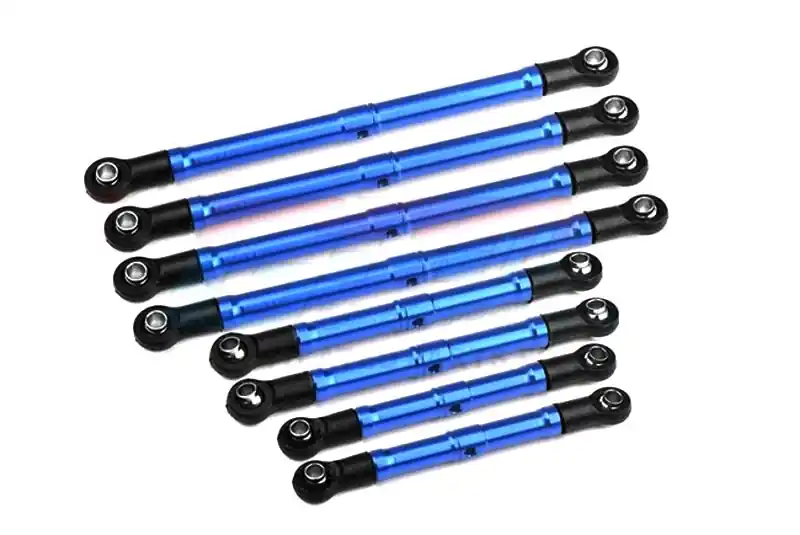 Prezzo Ridotto Set link sospensioni regolabili in alluminio blu per TRX-4M High-Trail
