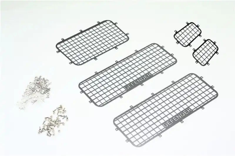 ACCESSORI SCALA ALU WINDOW GUARD TRX 4 DEFENDER-101PZ GPM ROADTECH ACCESSORI SCALA TRX4 DEFENDER nero Promozione Esclusiva