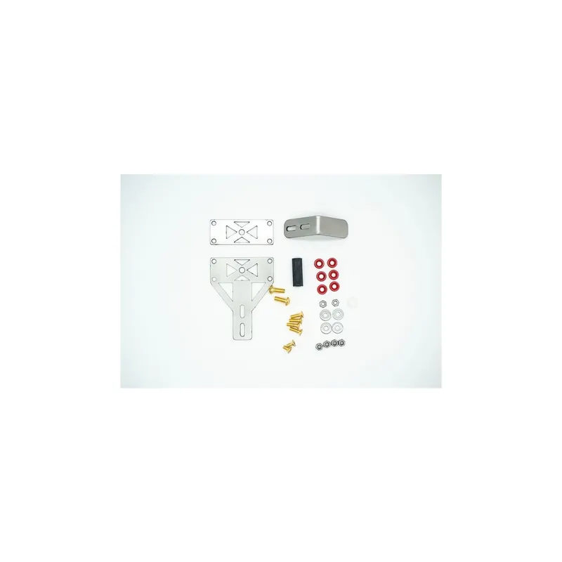 Subito Disponibile SUPPORTO SUPPORTO PER RUOTA DI SCORTA IN ACCIAIO INOSSIDABILE 1/10 CINGOLATI -3 PZ GPM TRX TRX4 MB G500