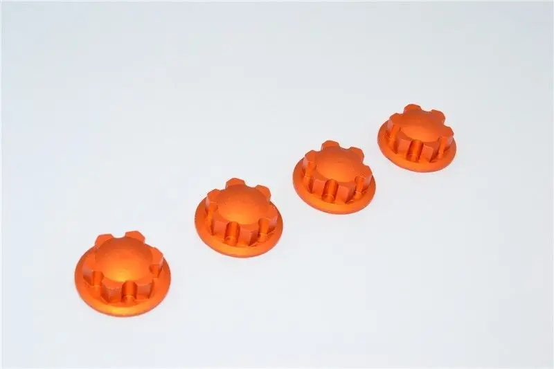 BLOCCA RUOTA IN ALLUMINIO – 4 PZ GPM TRAXXAS-XMAXX arancione Offerta Limitata