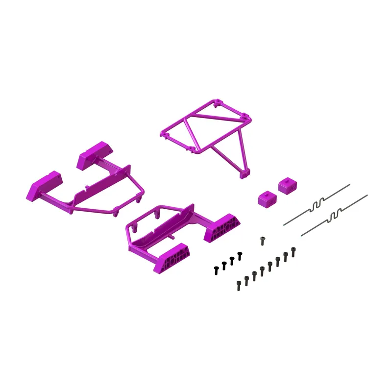 Desert Truck Body Roll Cage Set Purple GROM Prezzo Scontato