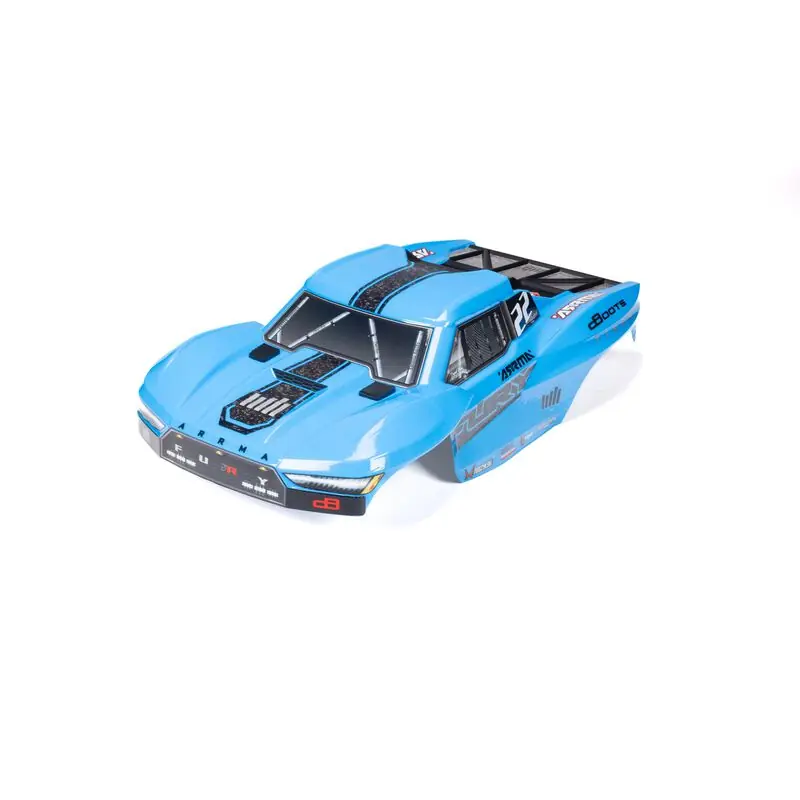 Saldi 1/10 Clipless Painted Trimmed Body Set with Decals Blue FURY 2WD