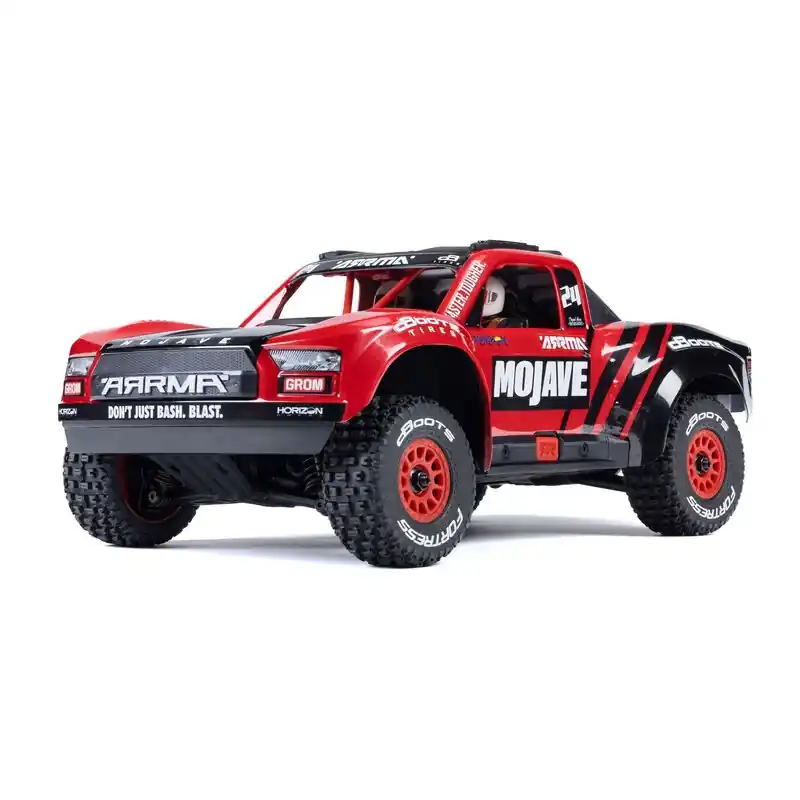 MOJAVE GROM MEGA 380 Brushed 4X4 Small Scale Desert Truck RTR with Battery & Charger Red/Black Sconto