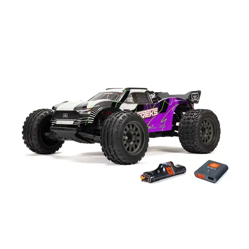 Direttamente Dal Produttore 1/10 VORTEKS MEGA 550 2WD Stadium Truck RTR with Battery & Charger Purple