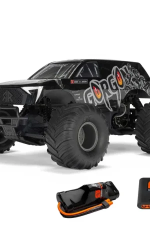1/10 GORGON 2WD RTR Brushed Monster Truck (con batteria e carica), Gun Metal Solo Oggi