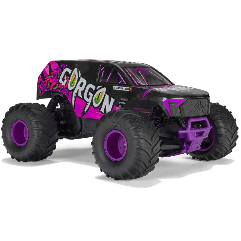 1/10 GORGON 2WD RTR Brushed Monster Truck (con batteria e carica) Purple Ultima Occasione