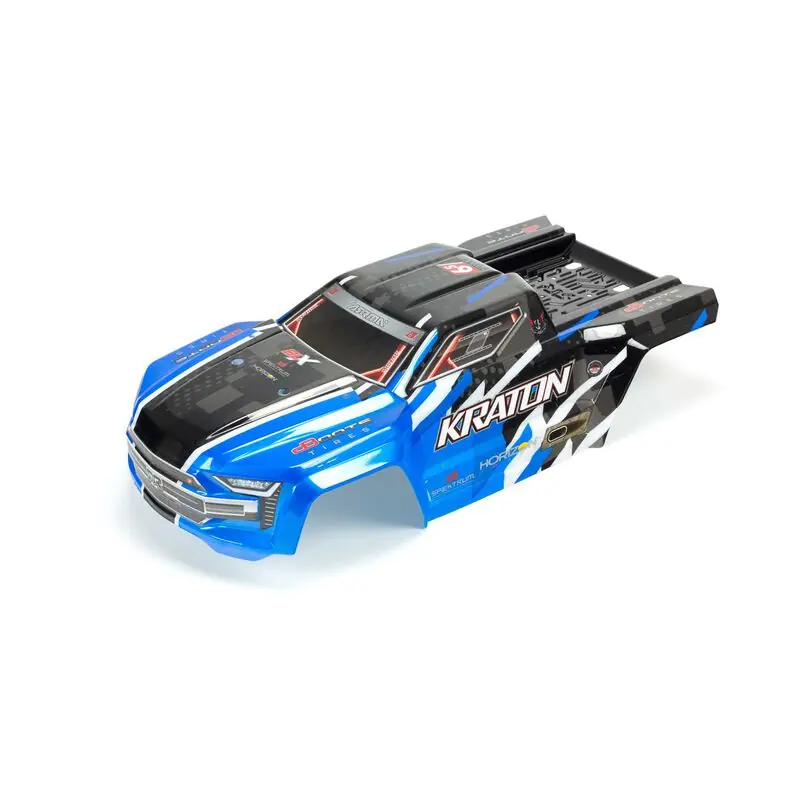 Esclusivo 1/8 Trimmed and Painted Body with Decals Blue KRATON 6S BLX