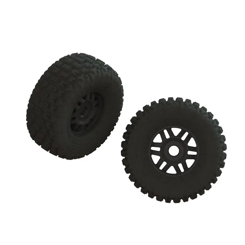 dBoots FORTRESS LP Tire Set Glued Black (2) Super Prezzo