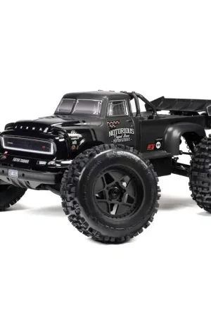 1/8 NOTORIOUS 6S V6 4X4 BLX Brushless Stunt Truck RTR Black Offerta Lampo