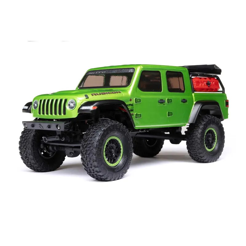 Acquista Ora 1/24 SCX24 Jeep JT Gladiator 4WD Rock Crawler Brushed RTR Green