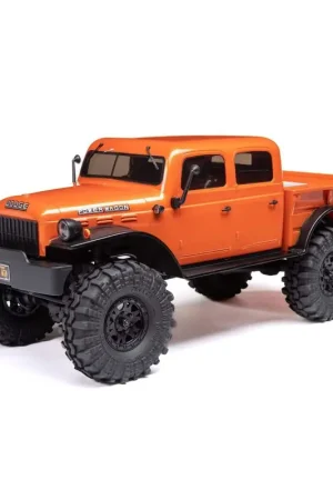 1/24 SCX24 Dodge Power Wagon 4X4 Rock Crawler Brushed RTR Orange Sconto