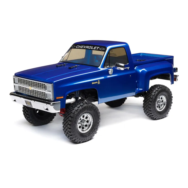 1/10 SCX10 III Base Camp 1982 Chevy K10 4X4 RTR Blue Nuova Collezione