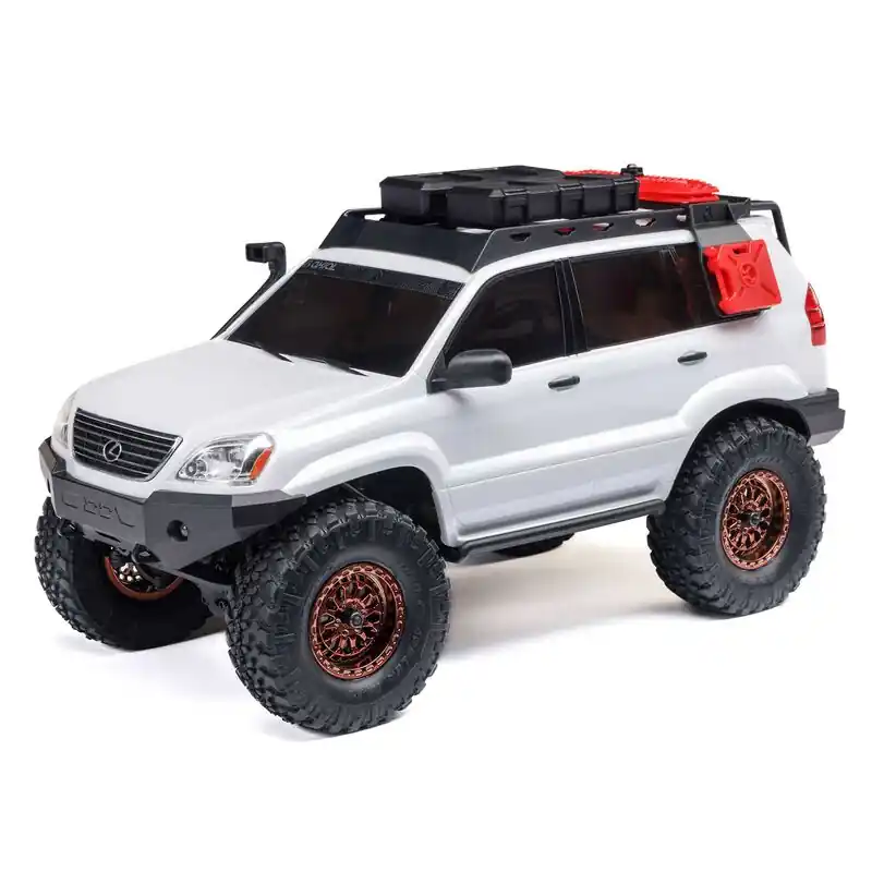 1/24 SCX24 Lexus GX 470 4X4 Rock Crawler RTR White Direttamente Dal Produttore