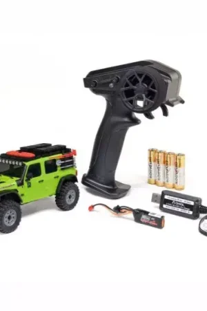 1/30 SCX30 Jeep Wrangler JLU 4X4 RTR Brushed Rock Crawler (Battery & Charger Included) Green Ultimissimo Modello