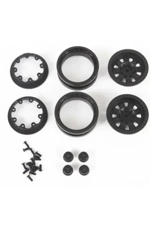 1.9 Raceline Monster Beadlock Wheels Black (2) Nuova Collezione