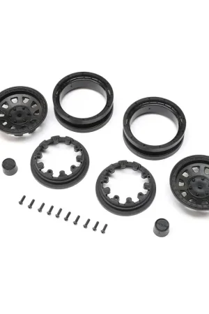 1.9 Raceline Daytona Beadlock Wheels Black (2) Scelto Dai Clienti