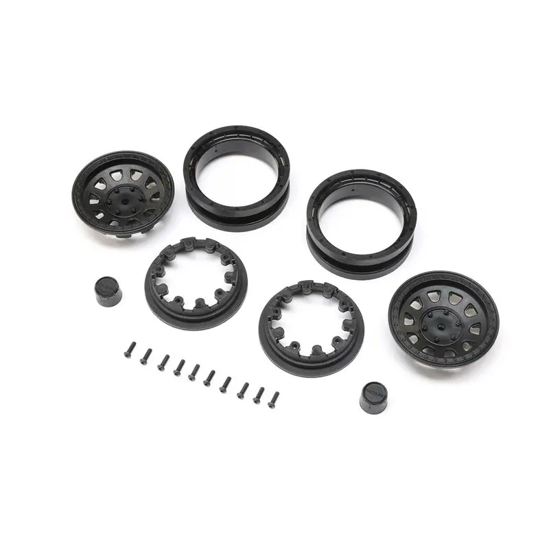 1.9 Raceline Daytona Beadlock Wheels Black (2) Scelto Dai Clienti