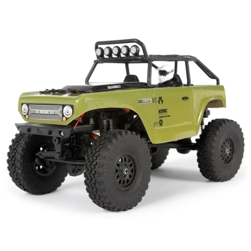 Prezzo Basso 1/24 SCX24 Deadbolt 4WD Rock Crawler Brushed RTR Green