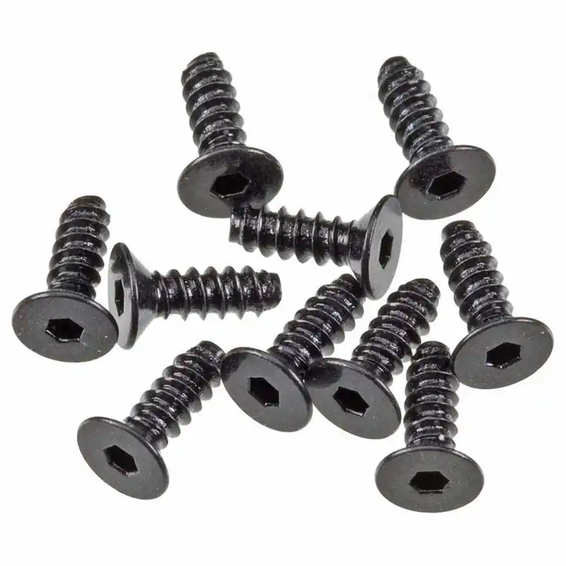 Hex Socket Tapping Flat Head M2.6x8mm Blk(10) Soddisfatti O Rimborsati