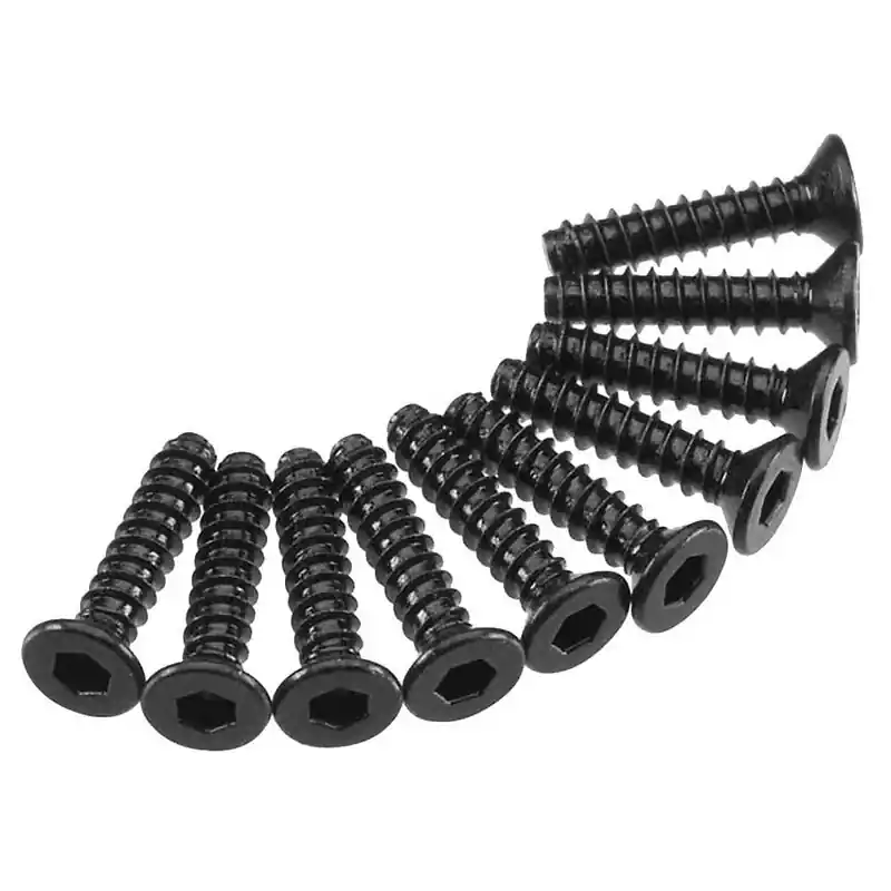 Economico Hex Socket Tap Flat Head M2.5x12mm (10)