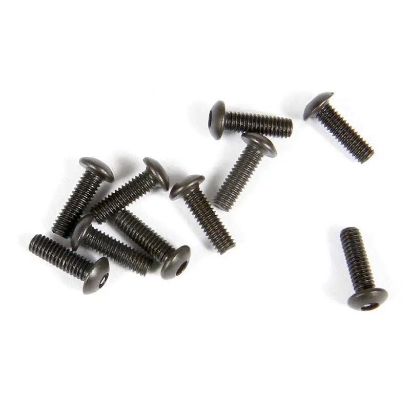 Hex Socket Button Head M2.6x8mm Black (10) Popolare