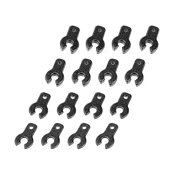 CORALLY COMPOSITE CLIP 0.5 1 1.5 2.0MM 4 PCS EACH Prezzo Scontato