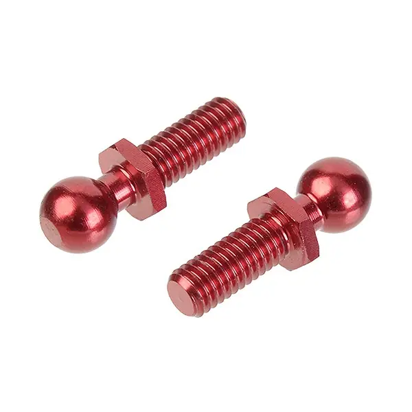 CORALLY ALUM. THREADED BALL 4.25MM 2 PCS Promozione Esclusiva