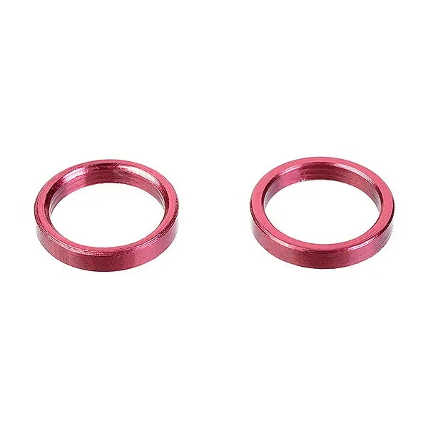 CORALLY ALUM. SPACER RING INNE R DIA 6.35MM WIDTH 1.5MM 2 PCS Occasione