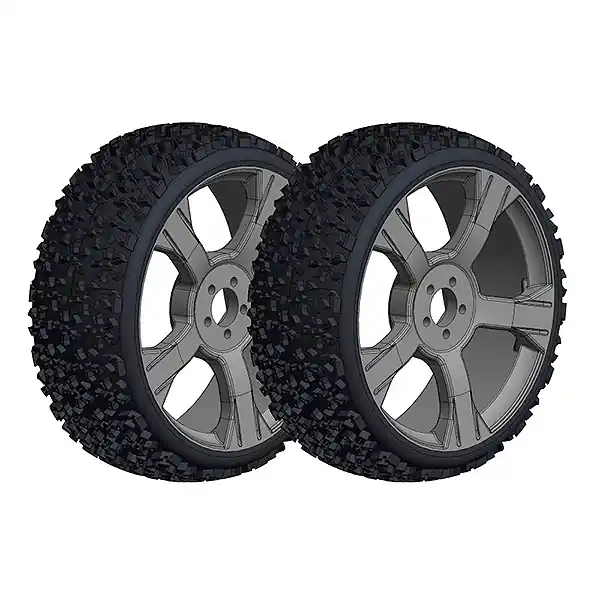 Offerta CORALLY OFFROAD 1/8 BUGGY TIRE S NINJA LOW PROFILE GLUED ON B