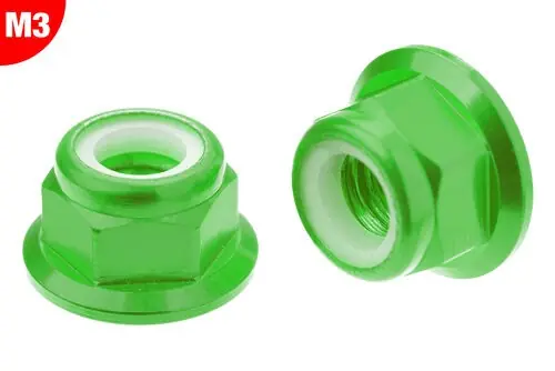 CORALLY ALUMINIUM NYLSTOP NUT M4 GREEN 10 PCS – (C-31031) Compra Oggi Stesso
