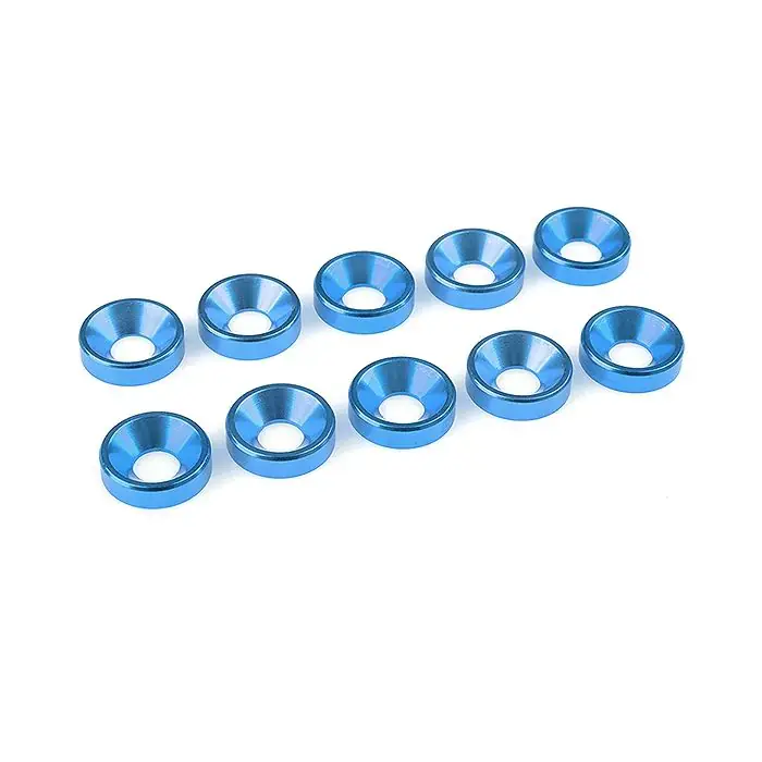 CORALLY ALUMINIUM WASHER FOR M 5 FLAT HEAD SCREWS OD=12MM BLU – (C-31224) Nuova Collezione