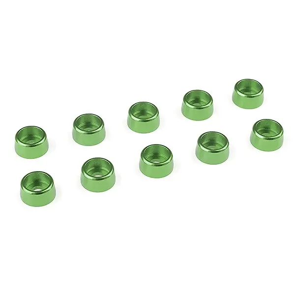 CORALLY ALUMINIUM WASHER FOR M 3 SOCKET HEAD SCREWS OD=8MM GR Nuovo Arrivo