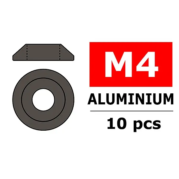 Must-Have TEAM CORALLY ALUMINIUM WASHER FOR M4 BUTTON HEAD SCREWS O