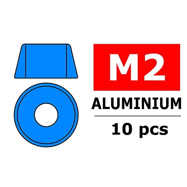 Occasione Imperdibile TEAM CORALLY ALUMINIUM WASHER FOR M2 SOCKET HEAD SCREWS O