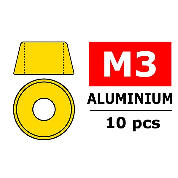 Offerta TEAM CORALLY ALUMINIUM WASHER FOR M3 SOCKET HEAD SCREWS O