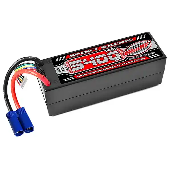CORALLY POWER RACING 50C LIPO BATTERY 5400MAH 14.8V EC5 4S Occasione