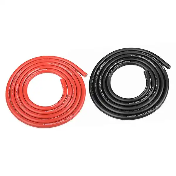 CORALLY ULTRA V+ SILICONE WIRE SUPER FLEXIBLE BLACK AND RED Prezzo Scontato