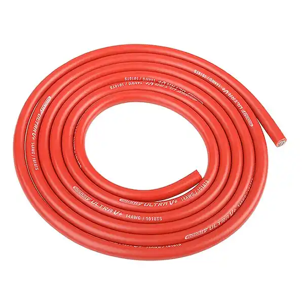 CORALLY ULTRA V+ SILICONE WIRE SUPER FLEXIBLE RED 14AWG 1018 Quantità Limitata