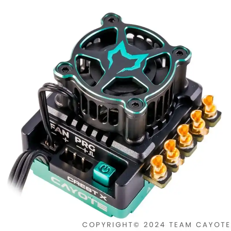 Acquista Ora SLVR CREST X, 160A/1100A 2-3S LiPo BEC 6.0V/7.4V, 5A CAYOTE 1/10 TC & Offroad (38.0x38x32mm / 57g)