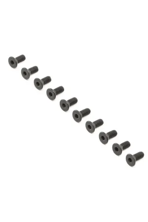 Vendita Finale Flat Head Screws Steel Black Oxide M4 x 10mm (10)