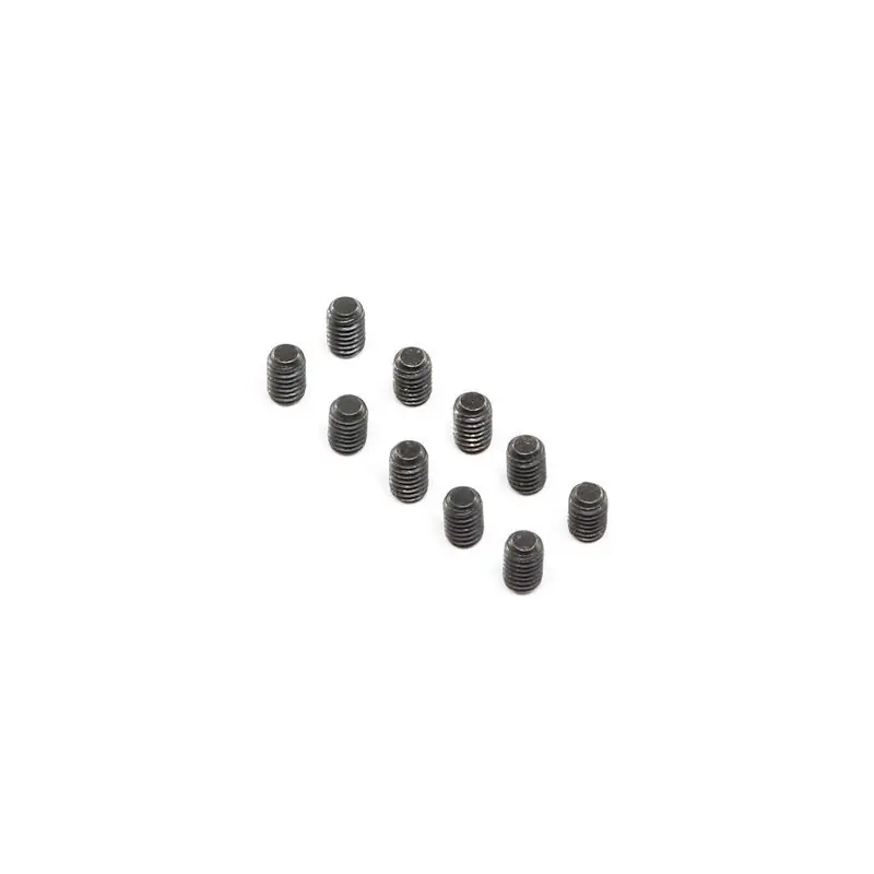 Set Screws Steel Black Oxide Flat Point M4 x 6mm (10) Prezzo Di Fabbrica