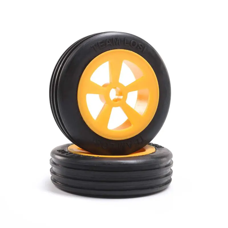 Direttamente Dal Produttore Rib Front Tires Mounted Orange (2) Mini JRX2