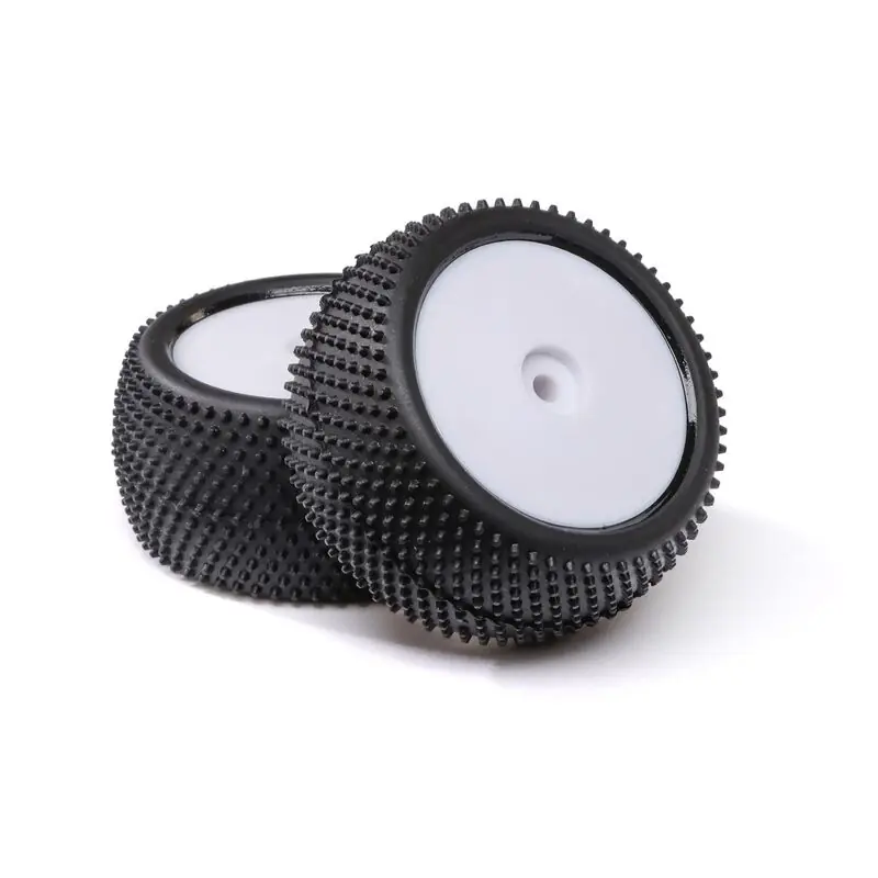 A Buon Prezzo Big Shot Rear Mounted Tires White (2) Mini B
