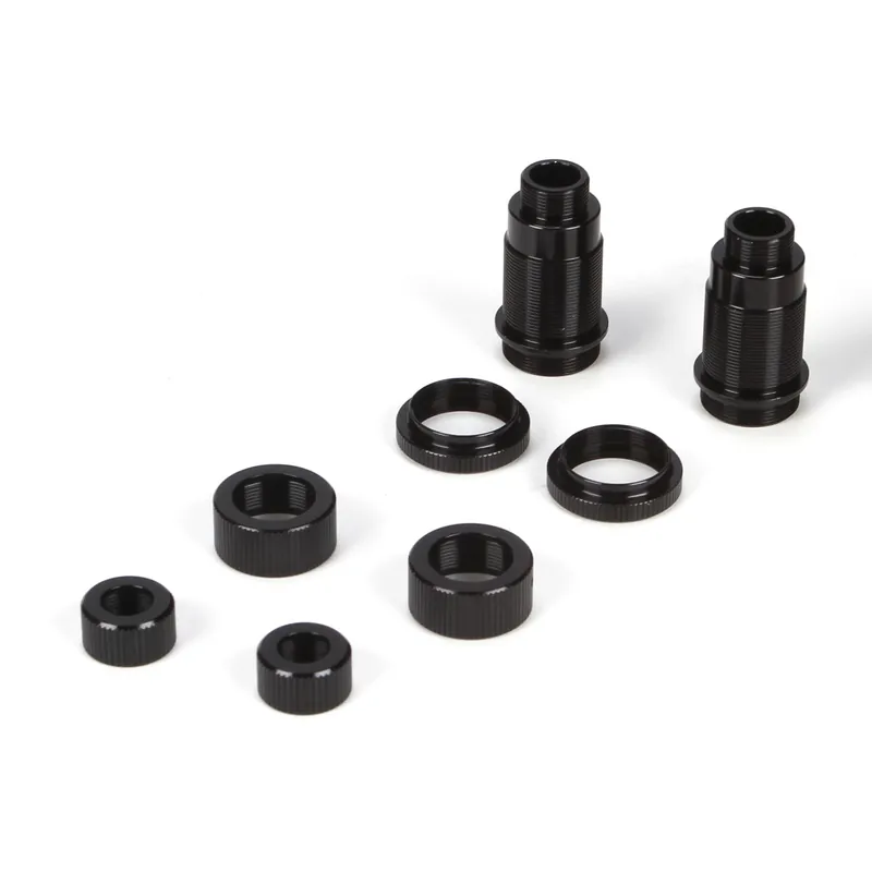 Front Shock Body Set Aluminum Black Mini 8IGHT Super Prezzo