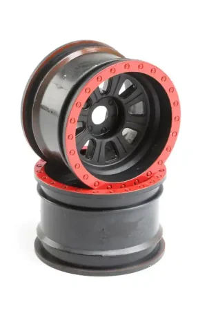 1/6 Front/Rear 3.6 Wheels 20mm Hex Black (2) Super Rock Rey Compra Online