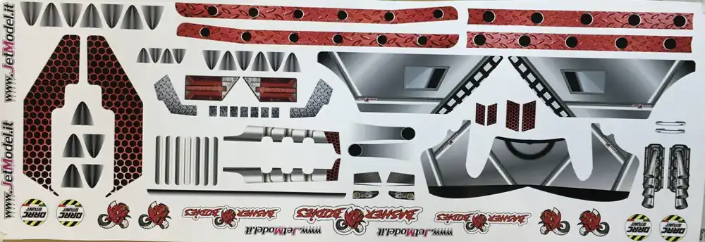 TRAXXAS XMAXX UNBREAkABLE SKULL ROSSO BY DRRC Più Venduto