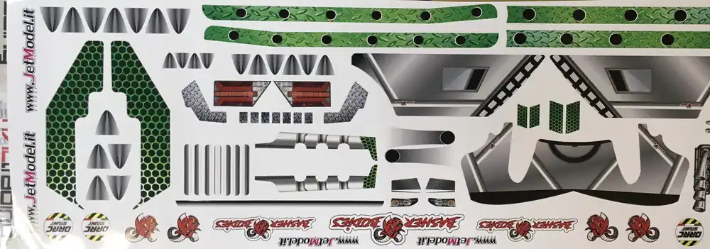 Nuovo Arrivo TRAXXAS XMAXX UNBREAkABLE SKULL VERDE BY DRRC