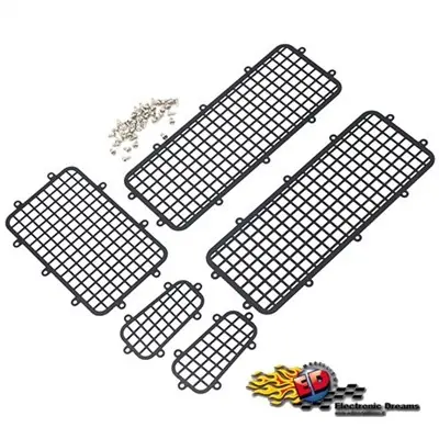 Yeah Racing Set Griglie protezione Finestrini in Metallo NERA x TRAXXAS TRX-4 (5) Spedizione Espresso