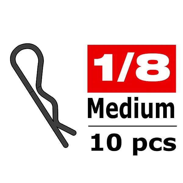CORALLY BODY CLIPS 45 BENT ME DIUM BLACK 10 PCS Solo Oggi