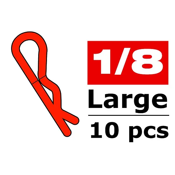 Prezzo Scontato CORALLY BODY CLIPS 45 BENT LA RGE RED 10 PCS
